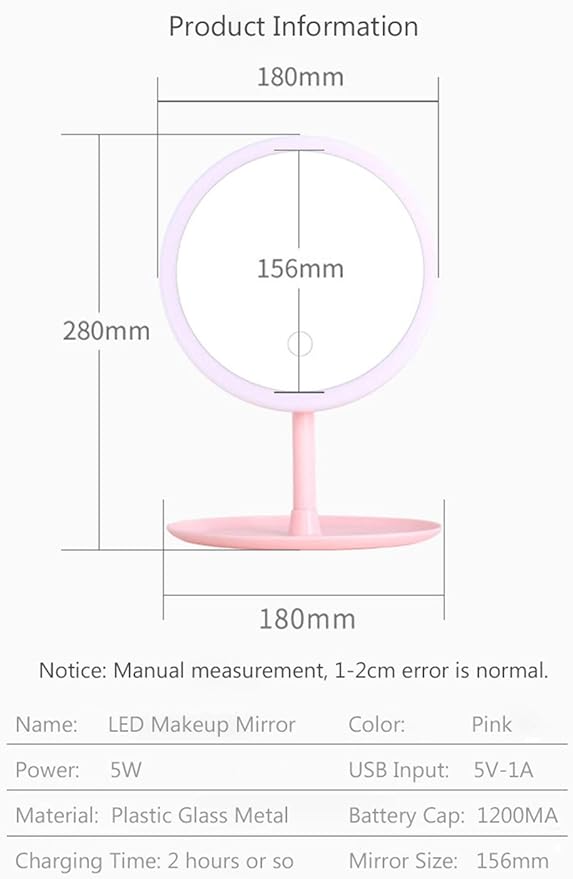 Led Light Makeup Mirror
