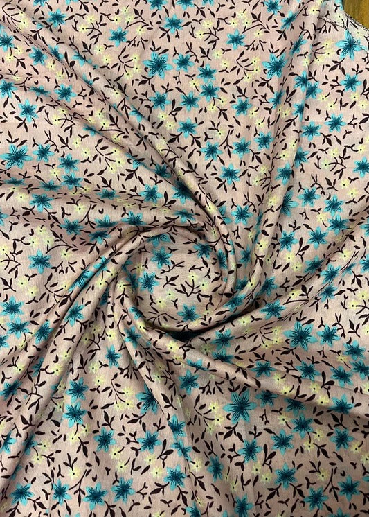 2 In 1  Printed Namaz Chaddar + Abaya 158 With Sleeves And Niqab (Stitched)
