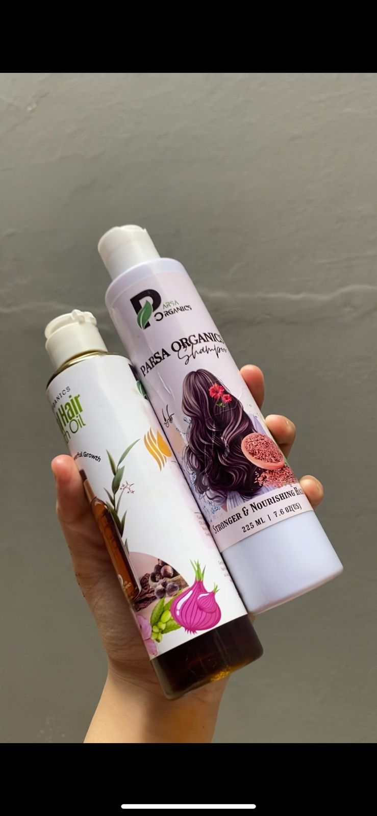 Parsa Organics Hair Oil + Shampoo (Buy Hair Oil Get Shampoo Free)