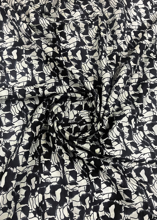 2 In 1  Printed Namaz Chaddar + Abaya 178 With Sleeves And Niqab (Stitched)
