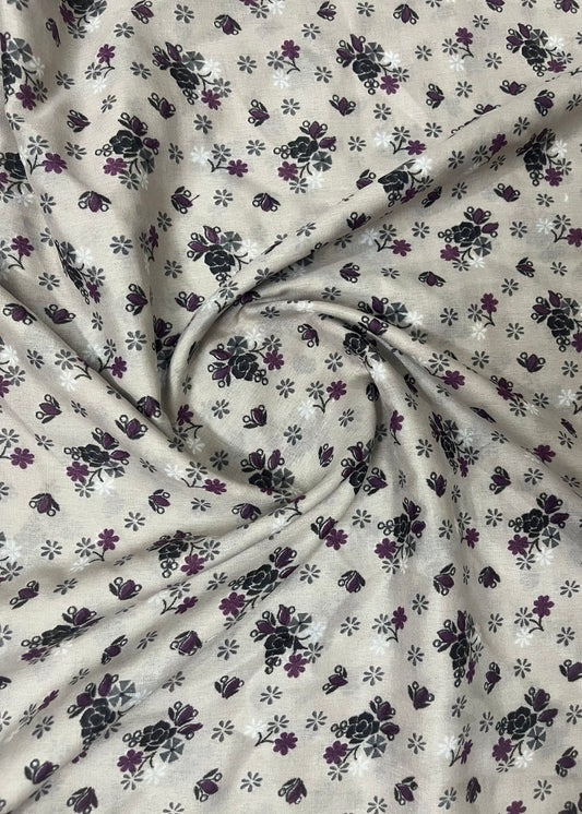 2 In 1 Printed Namaz Chaddar + Abaya 155 With Sleeves And Niqab (Stitched)