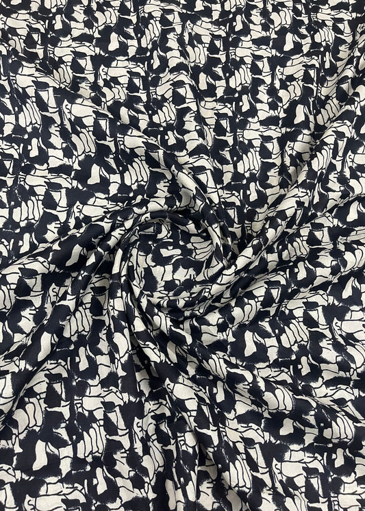 2 In 1  Printed Namaz Chaddar + Abaya 177 With Sleeves And Niqab (Stitched)