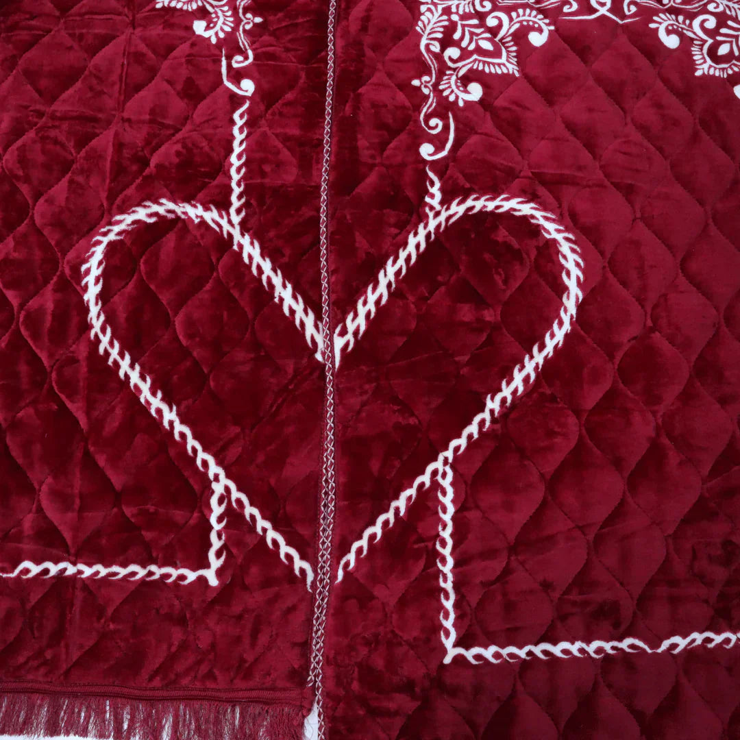Couple Prayer Mat-Maroon